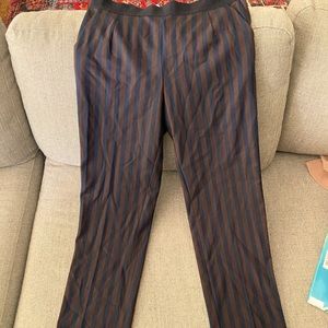 Pinstriped trousers